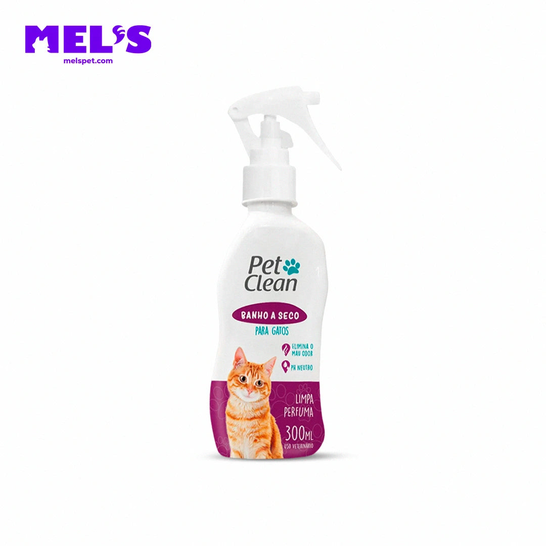 Kit Banho e Limpeza a Seco para Gatos - Pet Clean